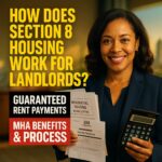 How does Section 8 housing work for landlords? Learn MHA guaranteed rent payments, tenant placement process & fair market rent benefits