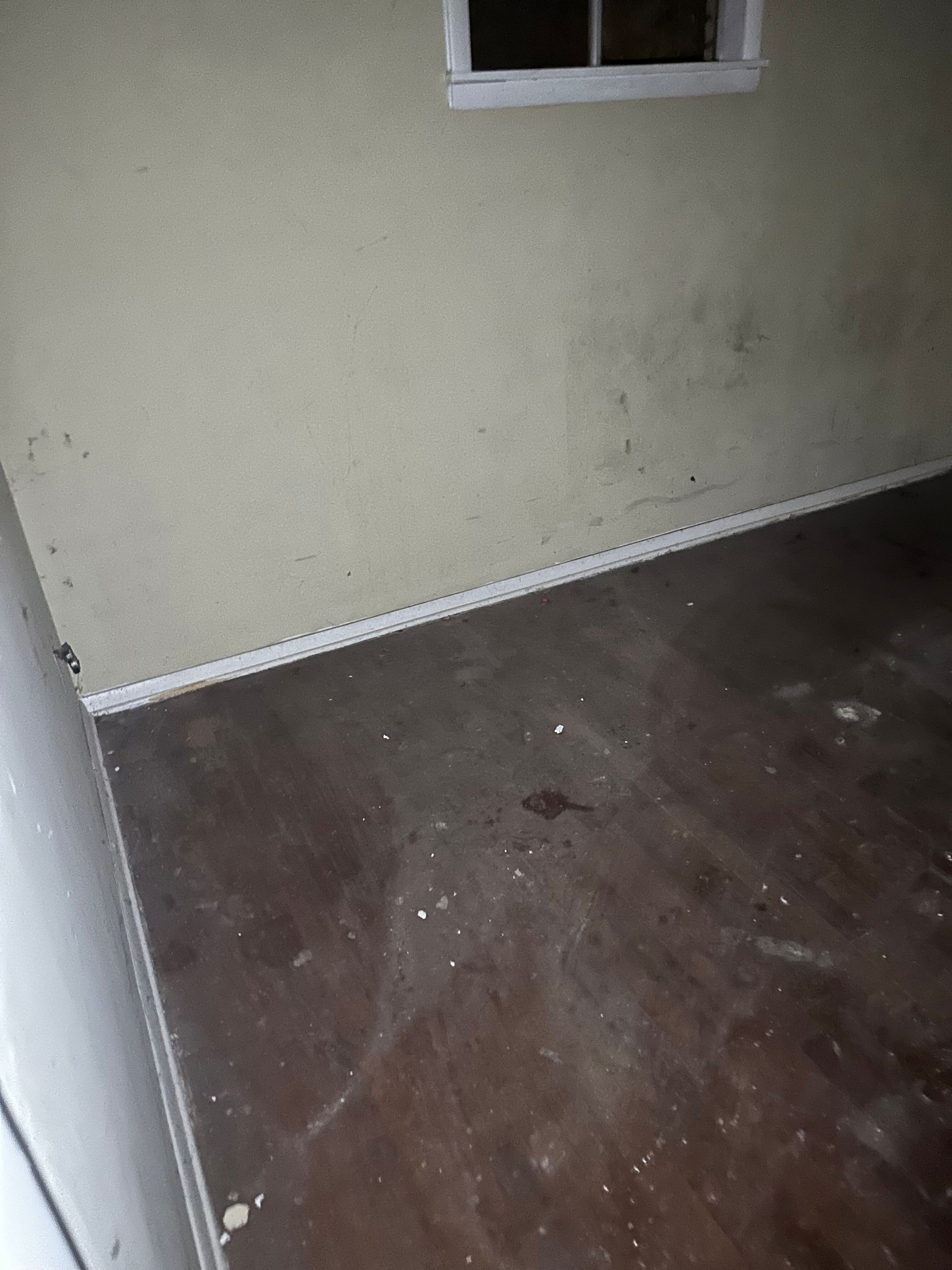 Electrical panel and damaged drywall in vacant Memphis investment property
