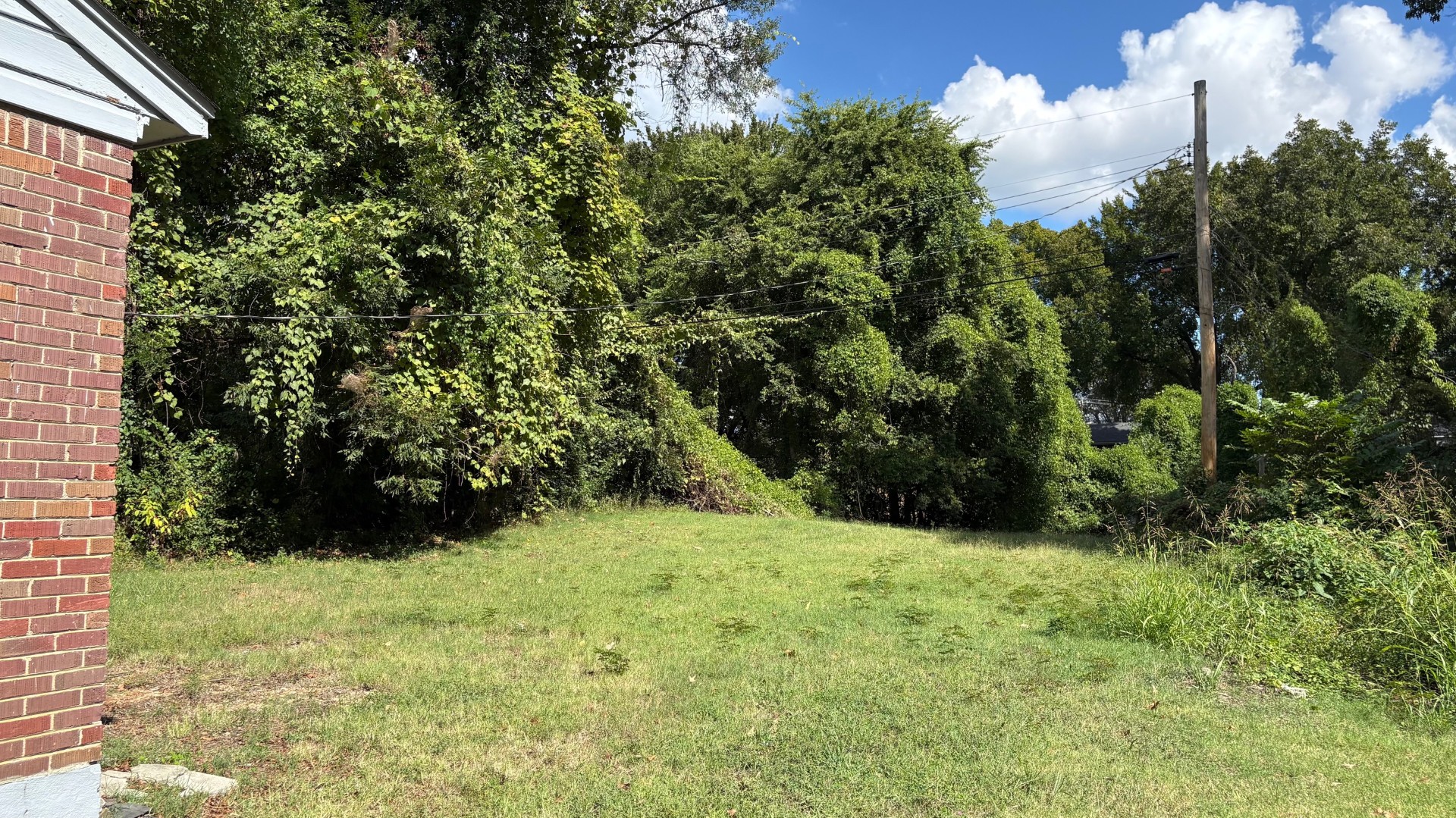 Spacious yard area at 2436 Sparks St Memphis TN investment property