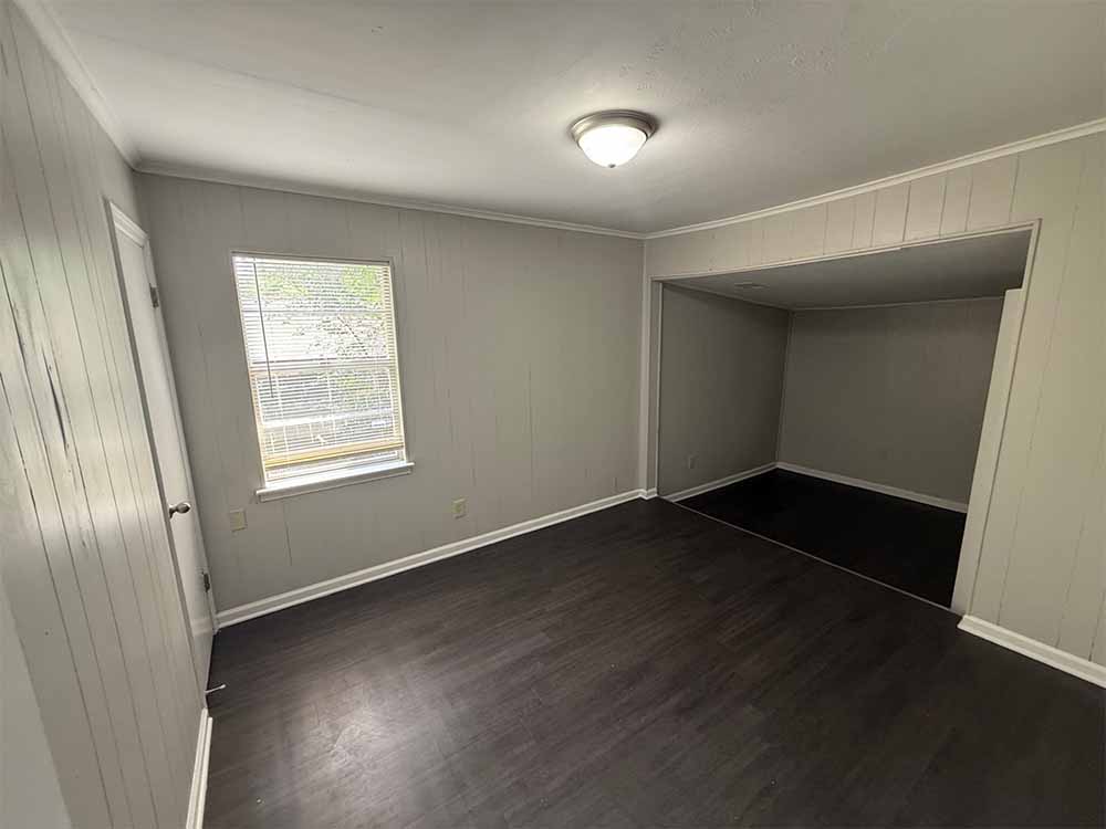 Spacious living room in renovated Memphis investment property