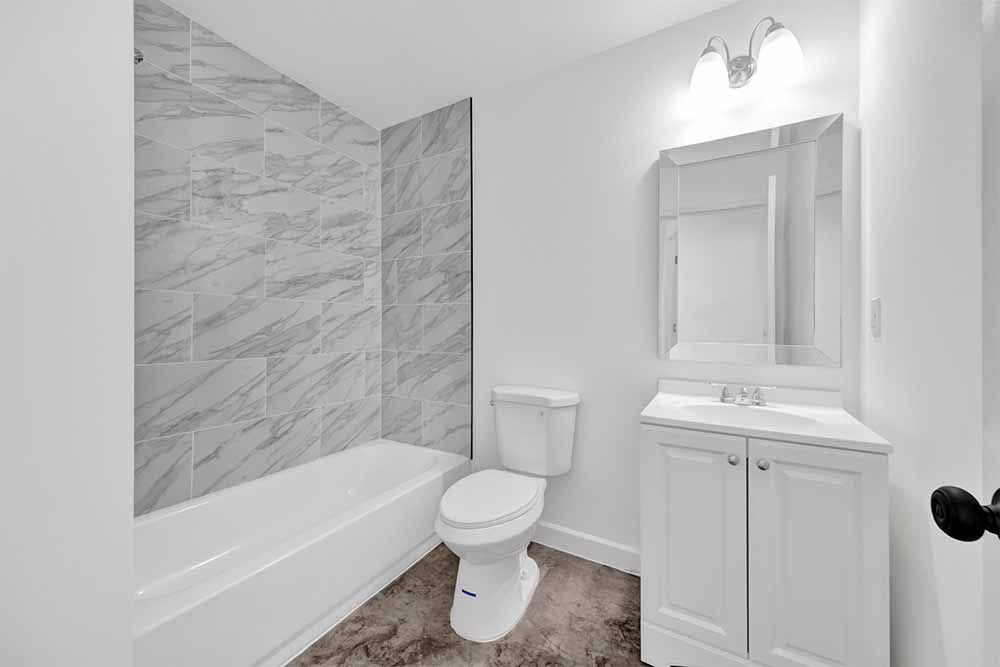 Interior detail—polished concrete floors & fresh finishes, Memphis investment property