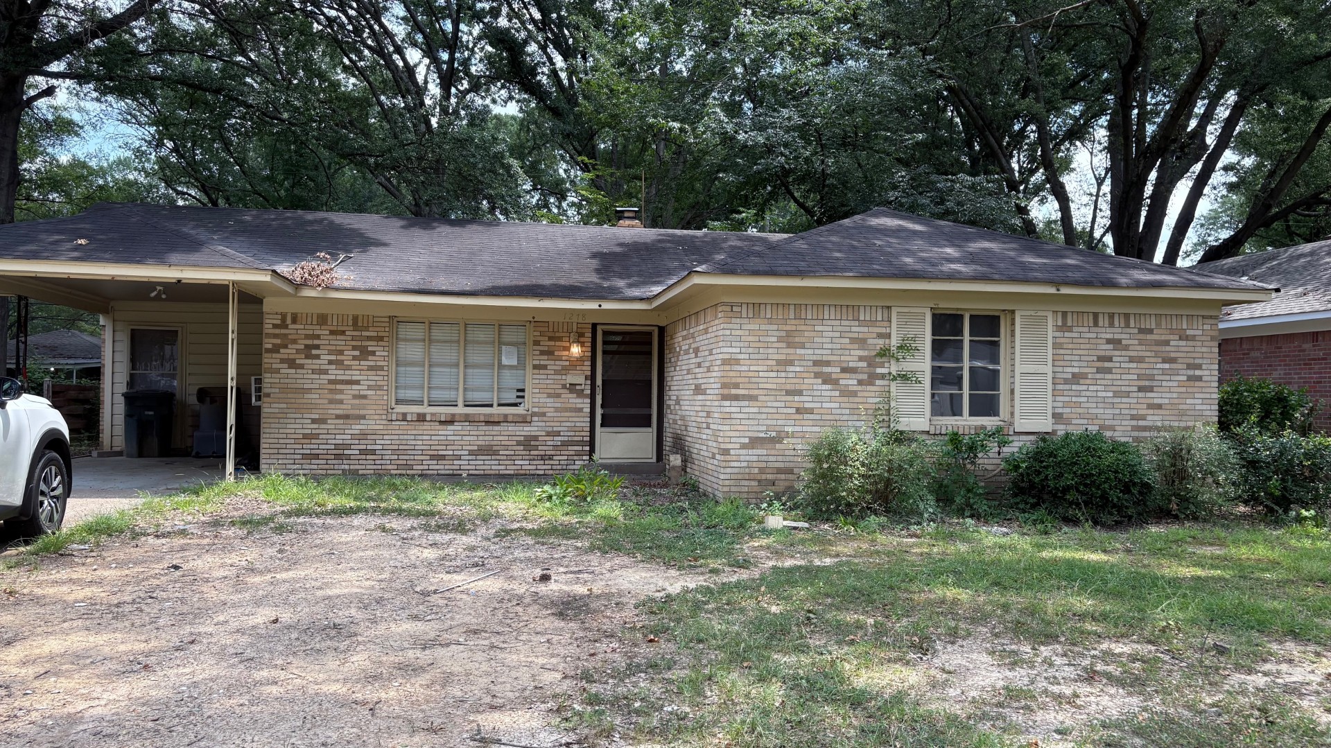 Additional living space or den with window view