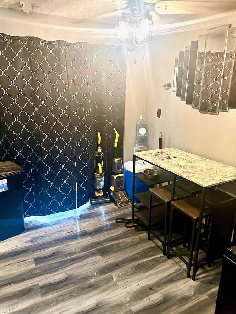 Second bathroom with clean tile and updated fixtures in Memphis 4-bedroom home