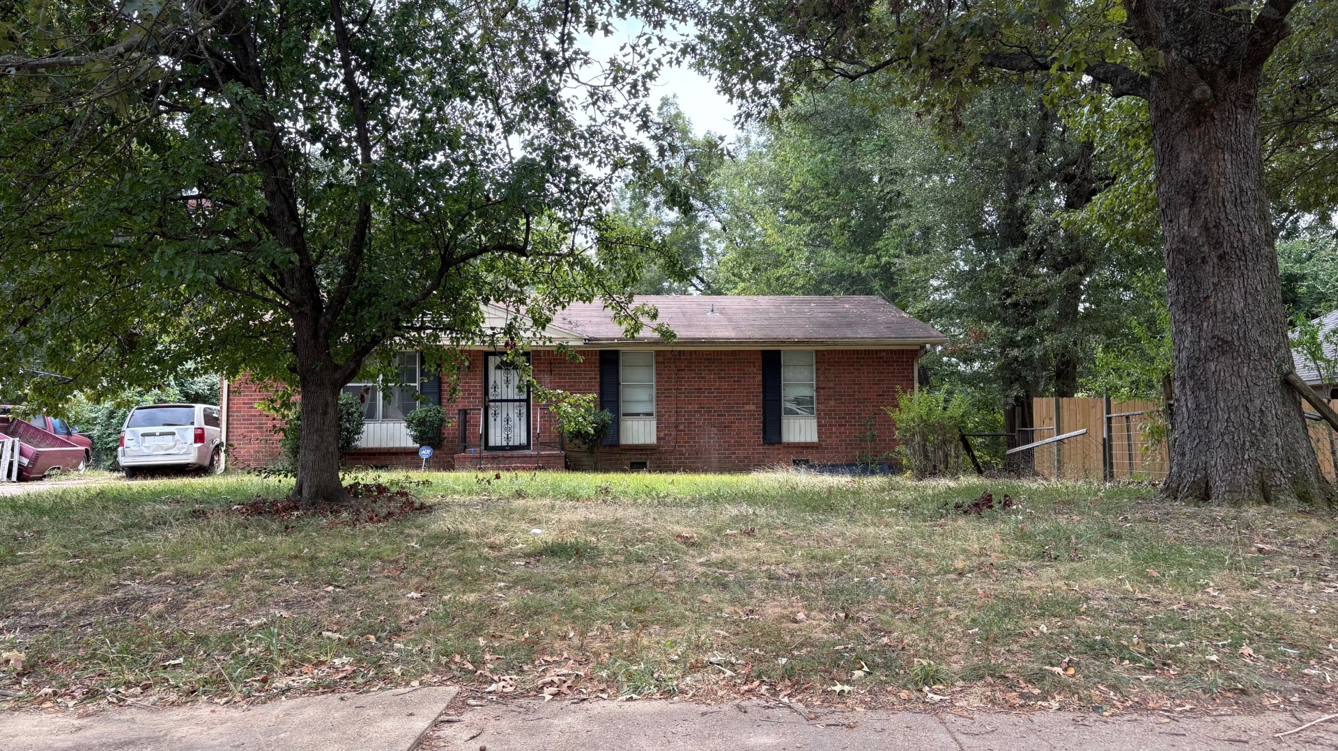 Front View of Tenant Occupied 4 Bedroom Home on Raleigh-Lagrange Road Memphis TN