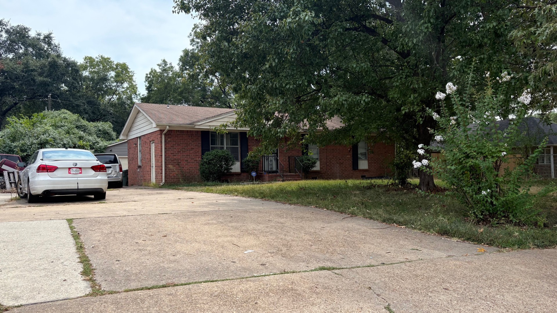 Backyard of Cash Flowing 4 Bedroom Home in 38128 Zip Code