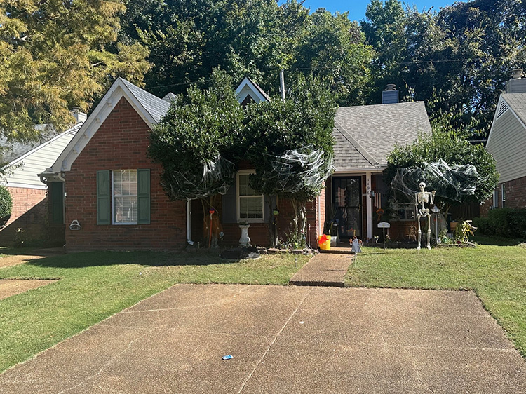 Exterior of cash-flowing rental property in Memphis, tenant-occupied