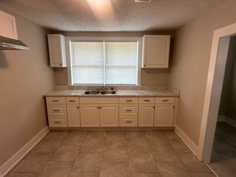 Modern renovated kitchen with updated cabinets and countertops