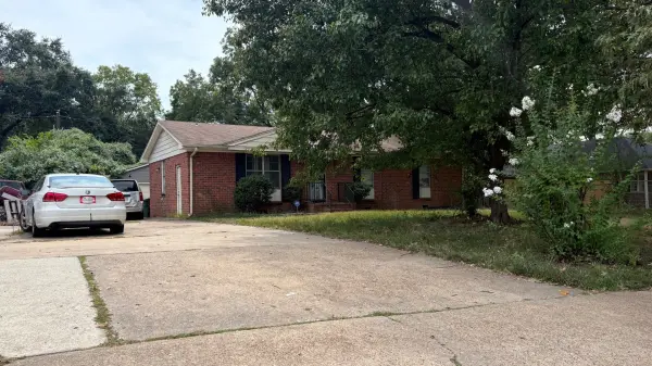 Backyard of Cash Flowing 4 Bedroom Home in 38128 Zip Code